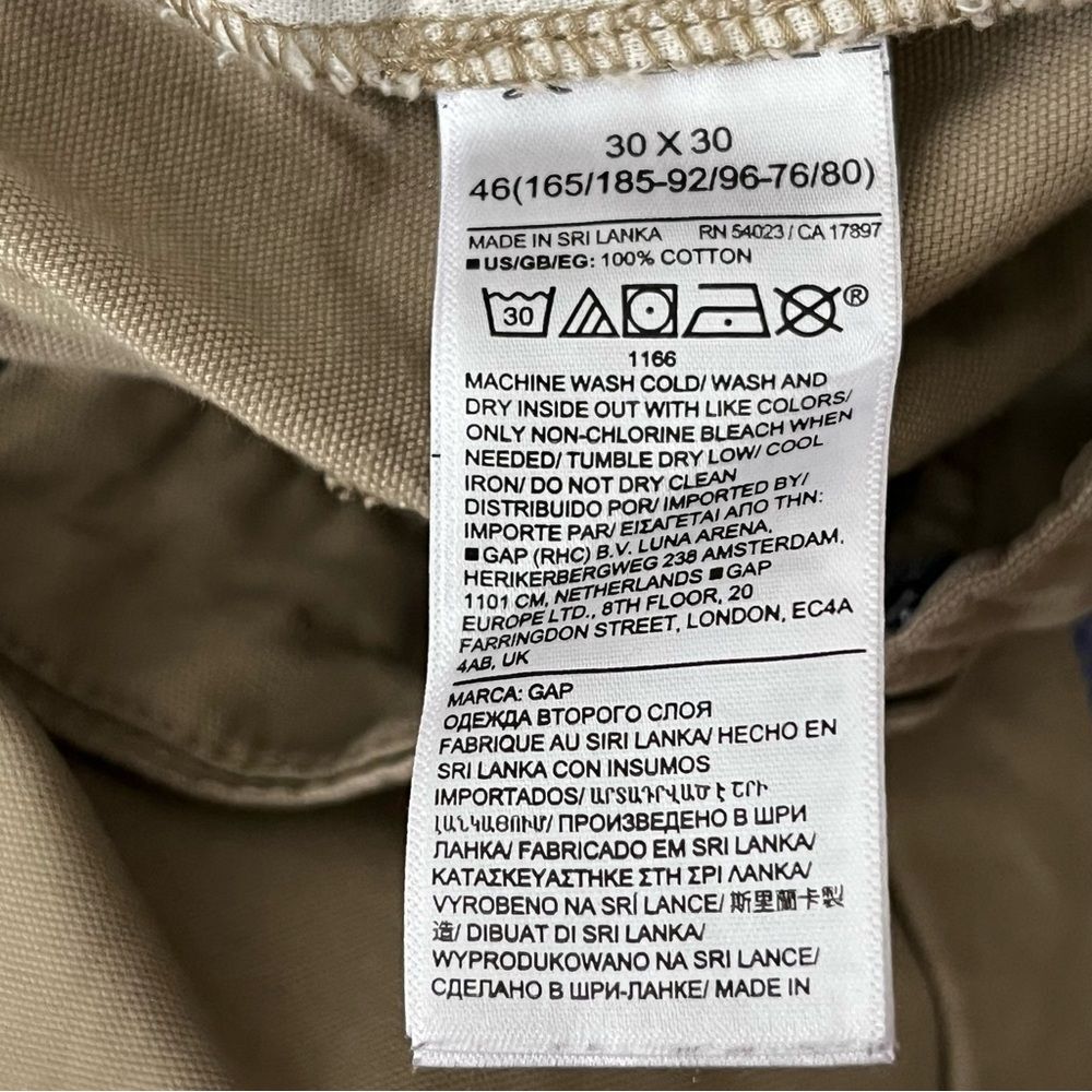 GAP Men's Carpenter Pants 30x30 Khaki Beige Relaxed Fit Workwear - Picture 9 of 9